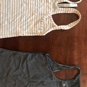 Lot is 5 coolback racer tanks all size 4